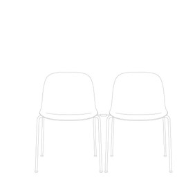 Muuto Fiber Side Chair A Base With Linking Device--1