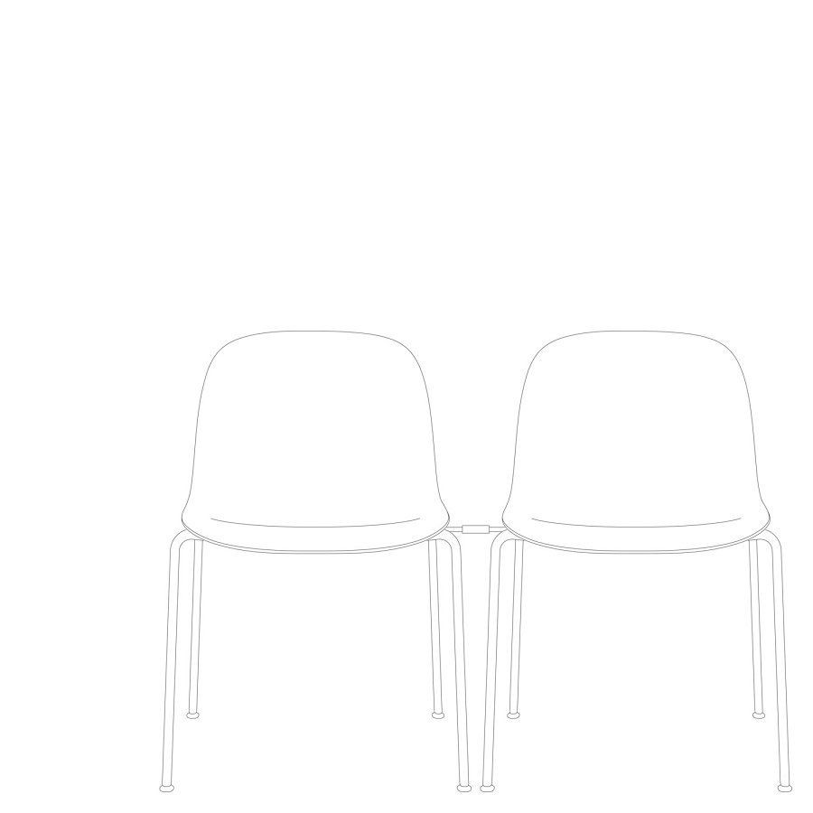 Muuto Fiber Side Chair A Base With Linking Device--1