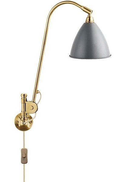 GUBI BL6 WALL LAMP - Brass - Grey Semi Matt--2