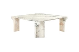 GUBI Doric Coffee Table - Couchtisch - 80x80x30cm - Electric Grey Limestone--1