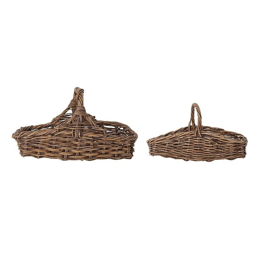 BLOOMINGVILLE LALOU BASKET, BROWN, RATTAN--0