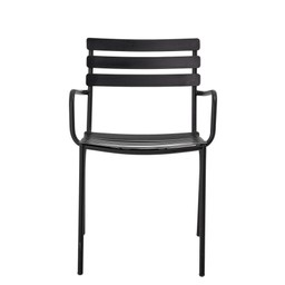 BLOOMINGVILLE MONSI DINING CHAIR, BLACK, GALVANIZED IRON--1