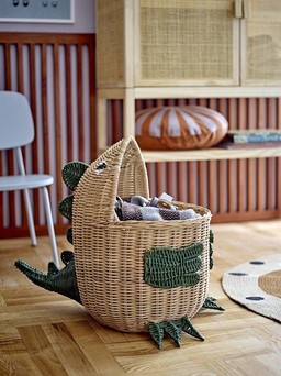 BLOOMINGVILLE EDDI BASKET, NATURE, RATTAN--4