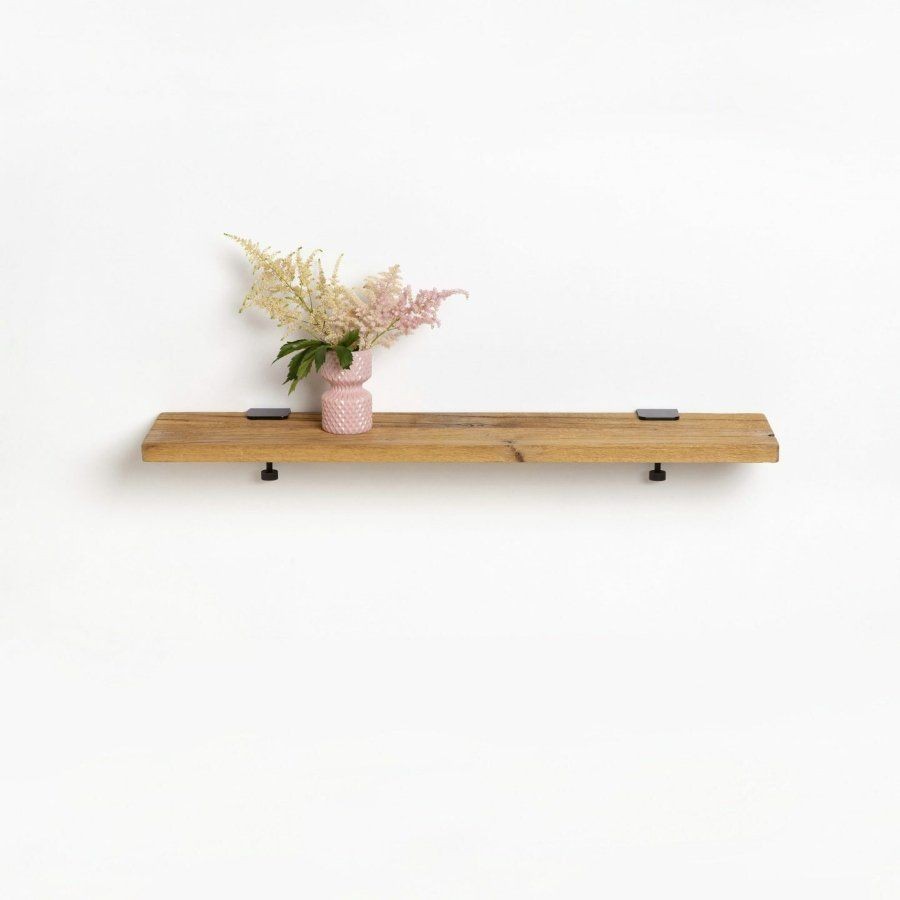 Tiptoe Reclaimed wood shelf - 90x20cm - Graphite Black--8