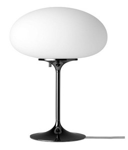 GUBI STEMLITE TABLE LAMP - H42 - FROSTED GLASS - BLACK CHROME--4
