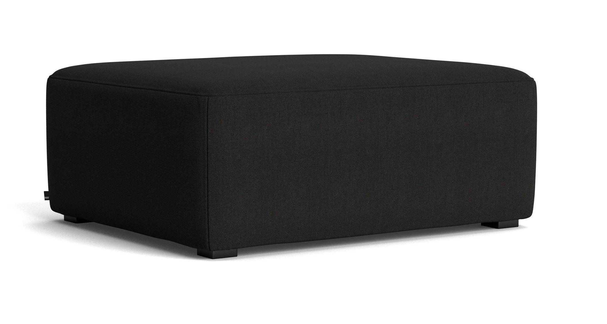 Hay Mags Ottoman Small 02 - Steelcut Trio 190 / Black Water-based lacquered Pinewood--6