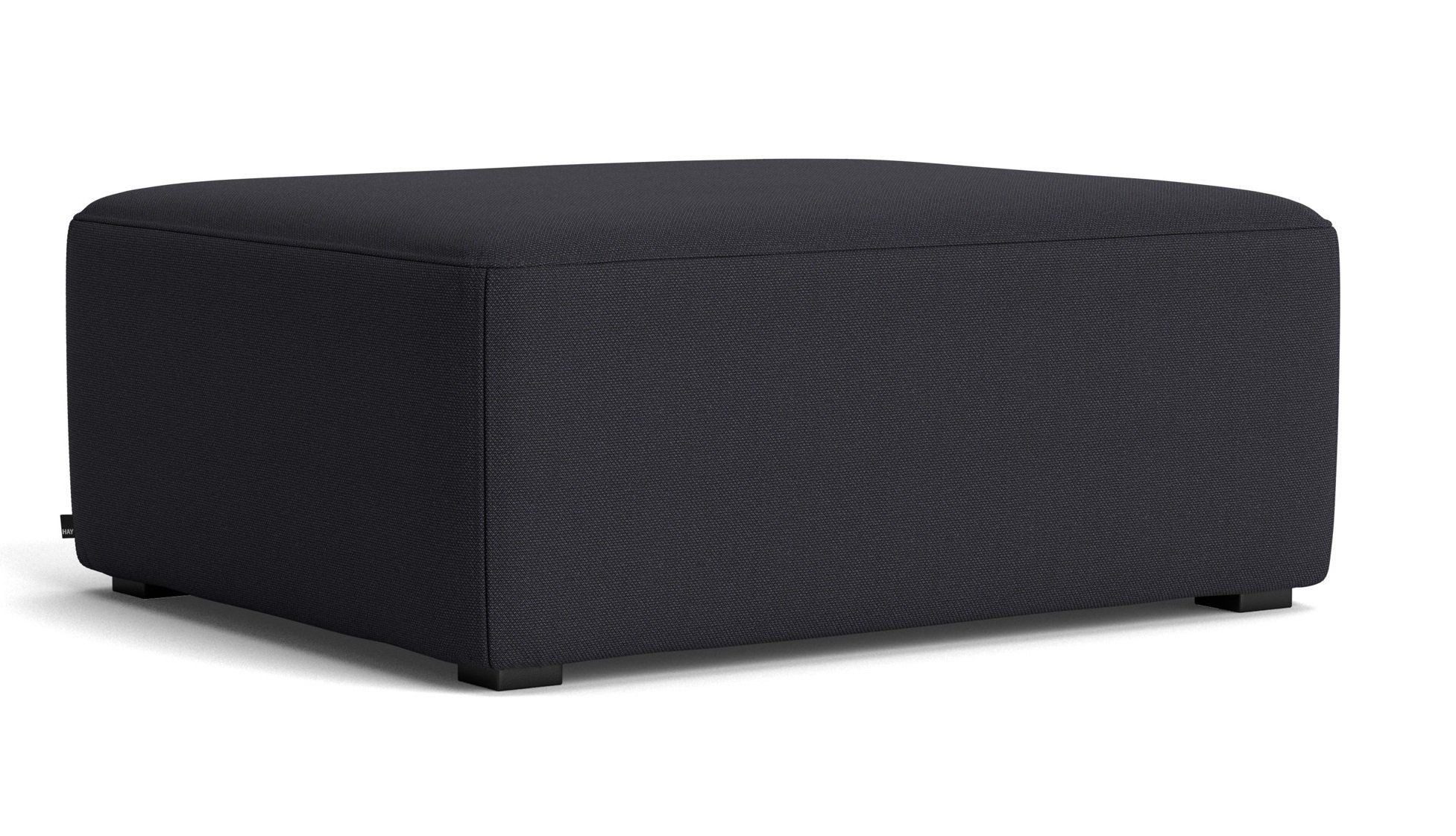 Hay Mags Ottoman Small 02 - Steelcut Trio 195 / Black Water-based lacquered Pinewood--7