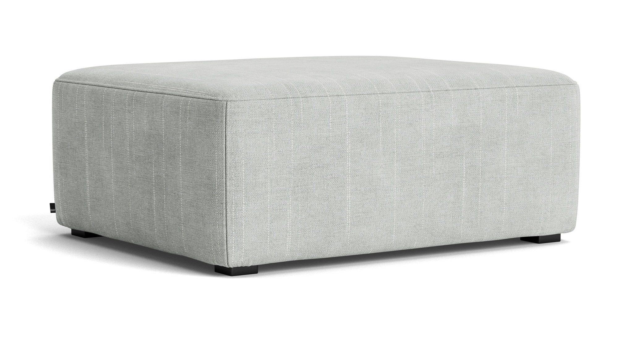 Hay Mags Ottoman Small 02 - Random Fade light grey / Black Water-based lacquered Pinewood--21