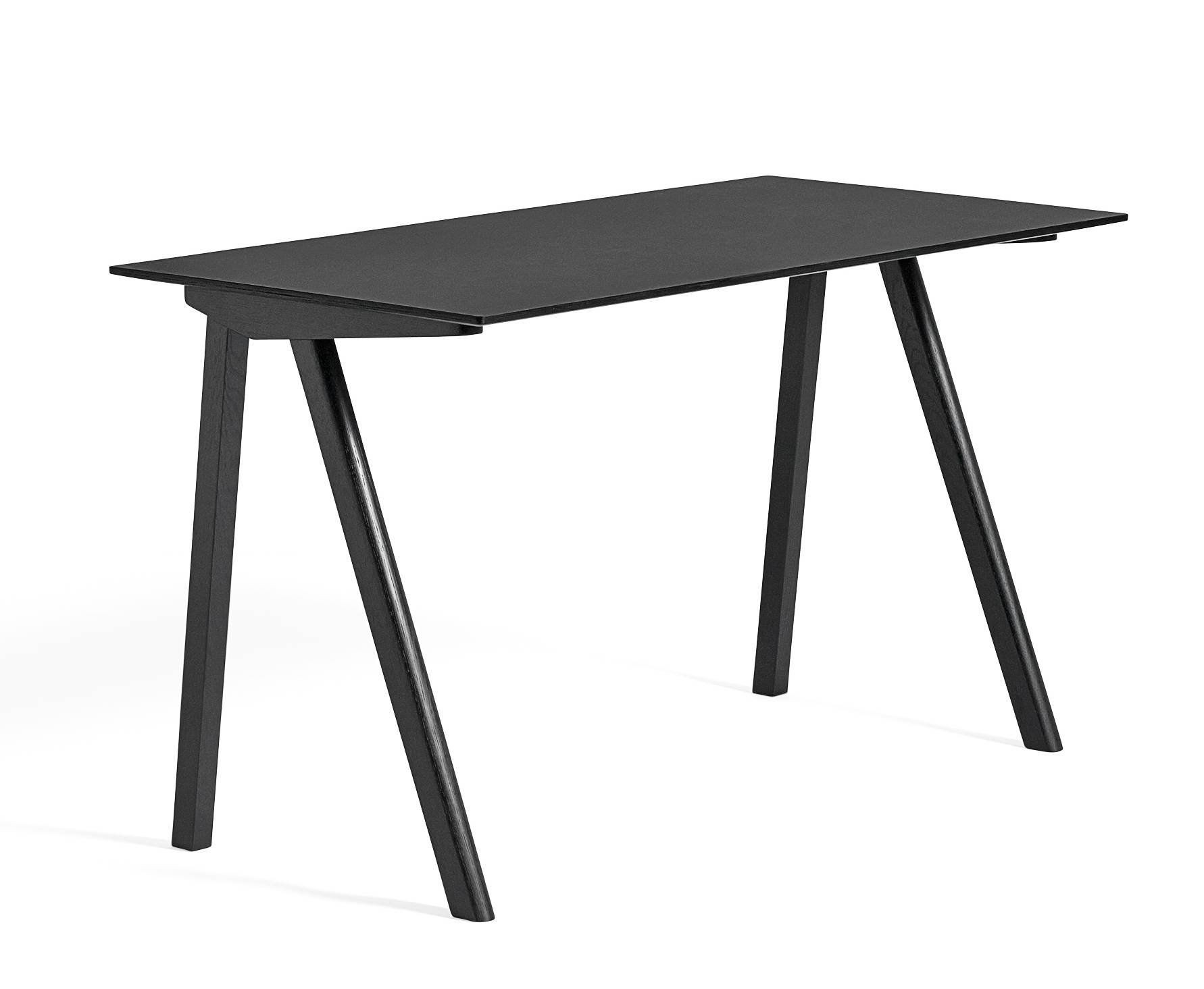 Hay Copenhague Desk Schreibtisch CPH90 - Eiche schwarz wasserbasiert lackiert / Platte Linoleum schwarz--17
