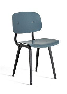 Hay Revolt Chair - Black powder coated steel - Ocean--0