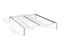 CONNECT BED-FOR BOX MATTRESS W180 X L200 INCL. SUPPORT BAR-WHITE POWDER COATED STEEL--4