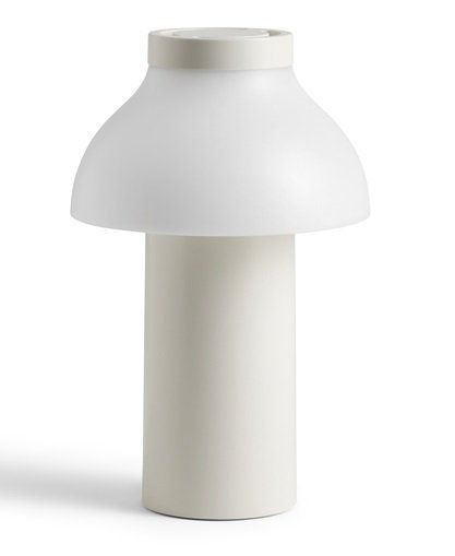 HAY PC Portable Lamp - Tischleuchte mit Akku: Cream White Shade & Base--2