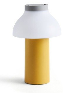 HAY PC Portable Lamp - Tischleuchte mit Akku: Tanslucent Shade & Soft Yellow Base--6