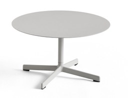 Hay Neu Table Low Round - Gartentisch Rund - Ø60 x H40 - Sky Grey Powder Coated--0