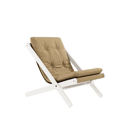 Karup Design Boogie Liegestuhl: 205 White lacquered - 758 Wheat Beige--39