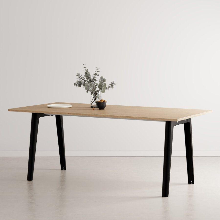 Tiptoe MODERN dining table – eco–certified wood - 6 SEATS - 160 X 95 CM - Graphite Black--0