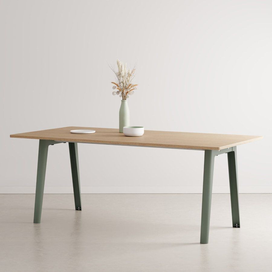 Tiptoe MODERN dining table – eco–certified wood - 6 SEATS - 160 X 95 CM - Eucalyptus Grey--3