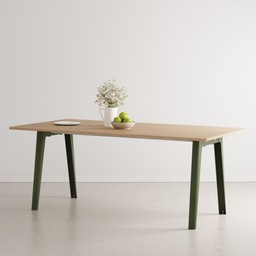 Tiptoe MODERN dining table – eco–certified wood - 6 SEATS - 160 X 95 CM - Rosemary Green--2