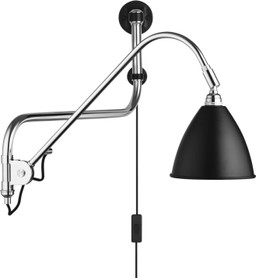 Gubi Bestlite BL10 Wandleuchte - Black Semi Matt / Chrome--0