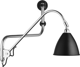 Gubi Bestlite BL10 Wandleuchte - Black Semi Matt / Chrome--4