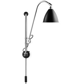 Gubi Bestlite BL5 Wall lamp -   Chrome / Black Semi Matt--2