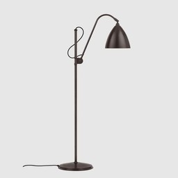 Gubi BL3 Floor Lamp - Diameter 21 - Black Brass Base / Black Brass--16