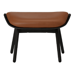 Umage The Reader Ottoman-Black Oak/Cognac--59