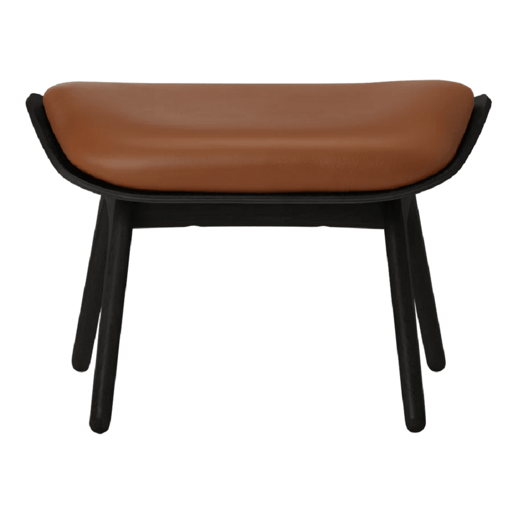 Umage The Reader Ottoman-Black Oak/Cognac--59