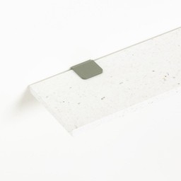 Tiptoe White Venezia shelf in recycled plastic – 60x20cm - Eucalyptus Grey--4