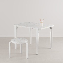 Tiptoe Kids Desk – Recycled Plastic Tutti Frutti - Cloudy White--0