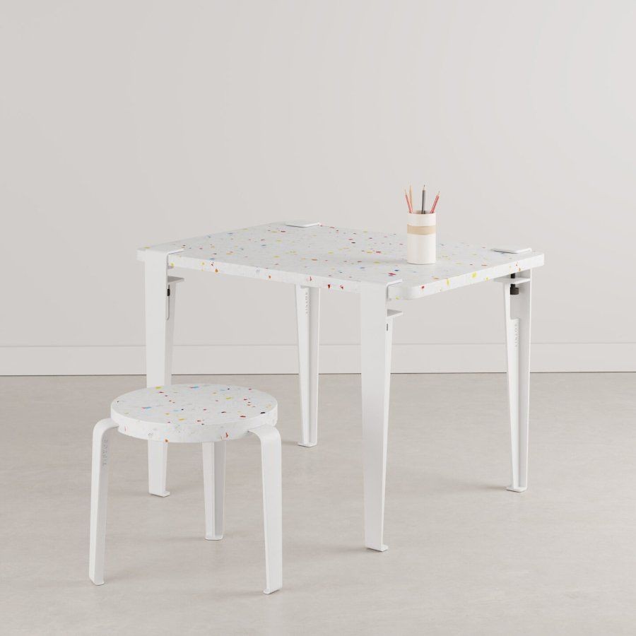 Tiptoe Kids Desk – Recycled Plastic Tutti Frutti - Cloudy White--0