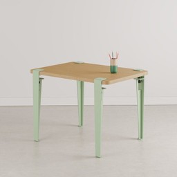 Tiptoe Kids Desk - Solid Oak - Dino Green--5