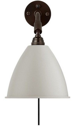 GUBI BL1 TABLE LAMP - BLACK BRASS BASE - CLASSIC WHITE SEMI MATT--8