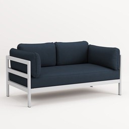 TIPTOE EASY SOFA – 2 SEATS - AUSTRAL GREY - MIDNIGHT BLUE--10