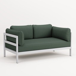 TIPTOE EASY SOFA – 2 SEATS - AUSTRAL GREY - FOREST GREEN--12