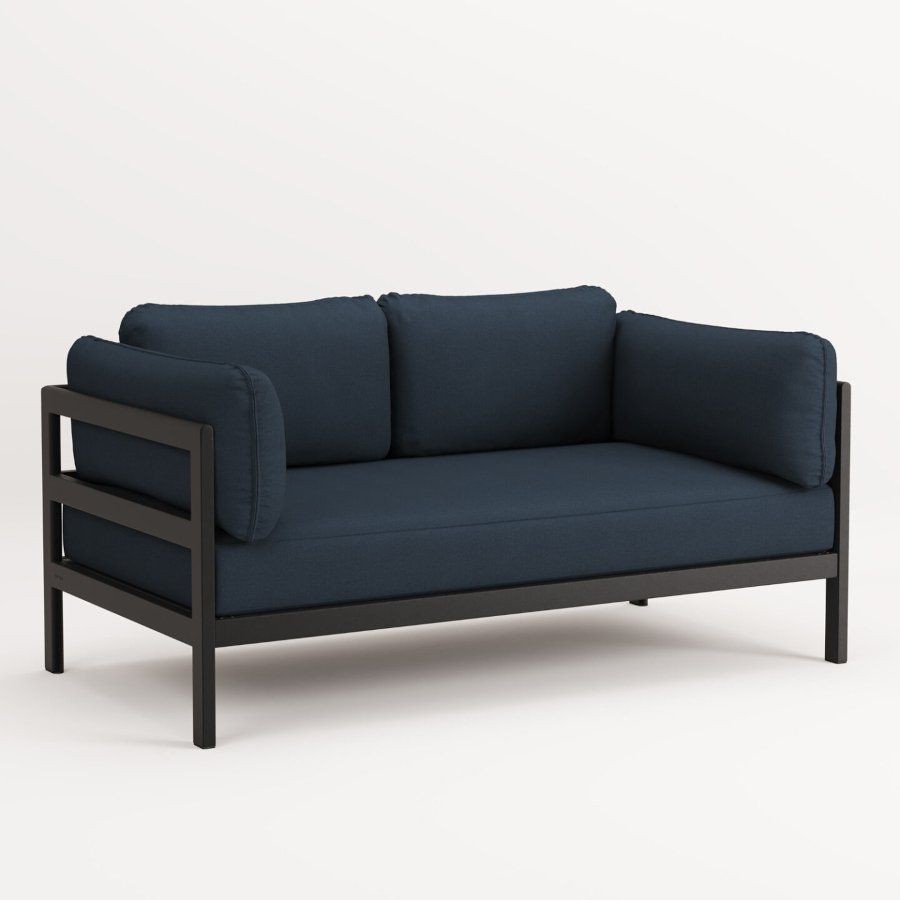 TIPTOE EASY SOFA – 2 SEATS - GRAPHITE BLACK - MIDNIGHT BLUE--3