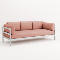 TIPTOE EASY SOFA 3 TO 4 SEATS - AUSTRAL GREY - VINTAGE PINK--10