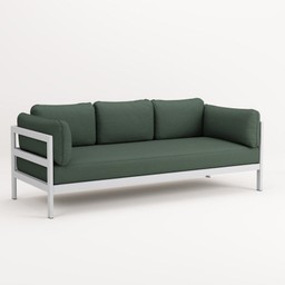 TIPTOE EASY SOFA 3 TO 4 SEATS - AUSTRAL GREY - FOREST GREEN --12