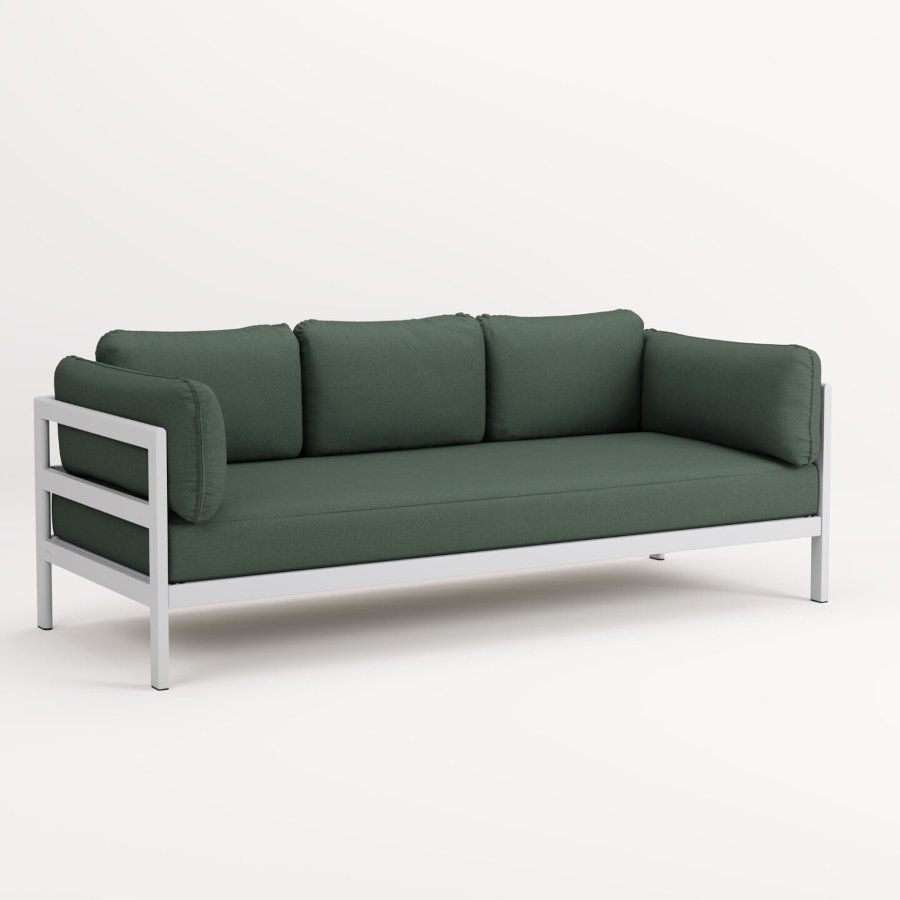 TIPTOE EASY SOFA 3 TO 4 SEATS - AUSTRAL GREY - FOREST GREEN --12