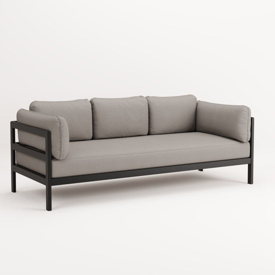 TIPTOE EASY SOFA 3 TO 4 SEATS - GRAPHITE BLACK - SAND BEIGE--5