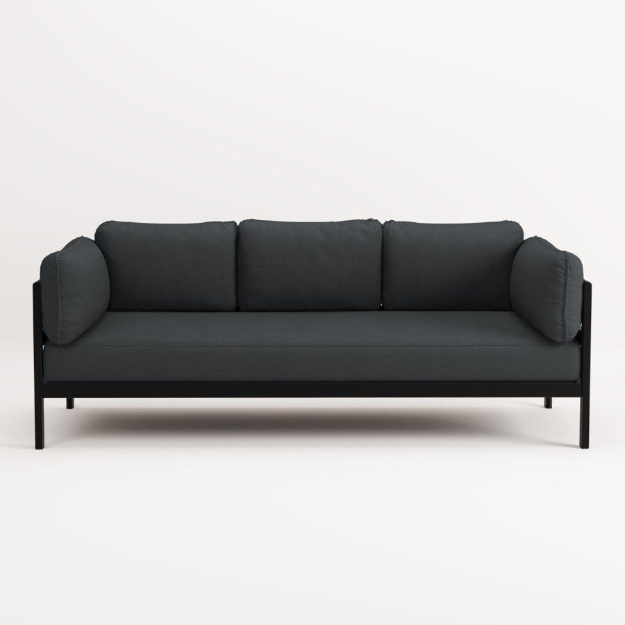 TIPTOE EASY SOFA 3 TO 4 SEATS - GRAPHITE BLACK - SLATE GREY--0