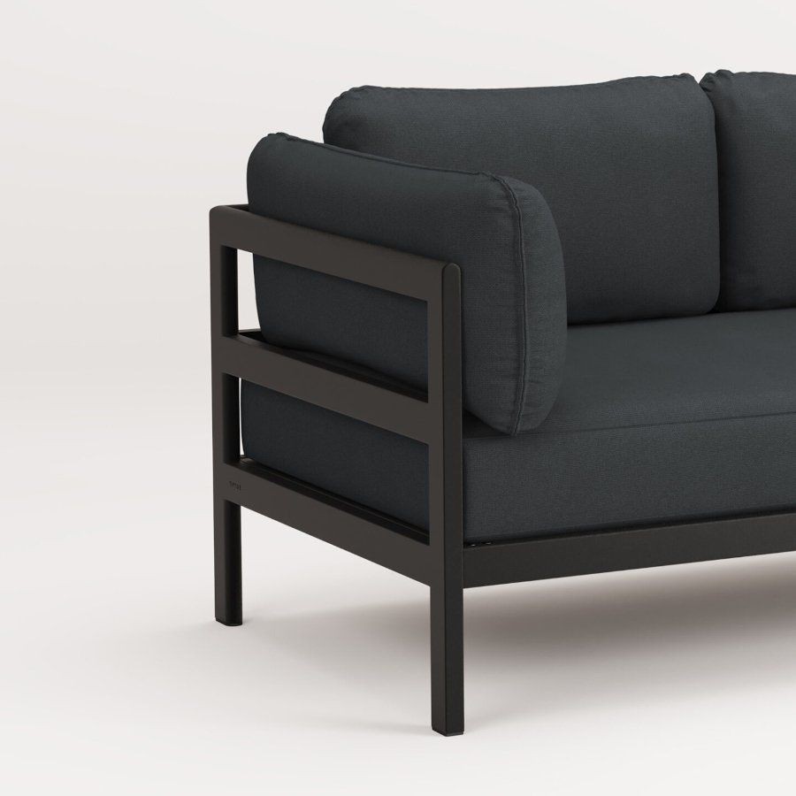 TIPTOE EASY SOFA – 2 SEATS - GRAPHITE BLACK - SLATE GREY--14