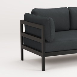 TIPTOE EASY SOFA 3 TO 4 SEATS - GRAPHITE BLACK - SLATE GREY--14