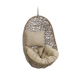 Kave Home FLORINA - Outdoor Hängesessel - Natur/Beige--9