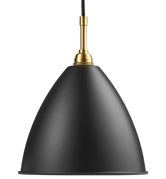 Gubi Bestlite BL9M Pendant - charcoal black / brass--12