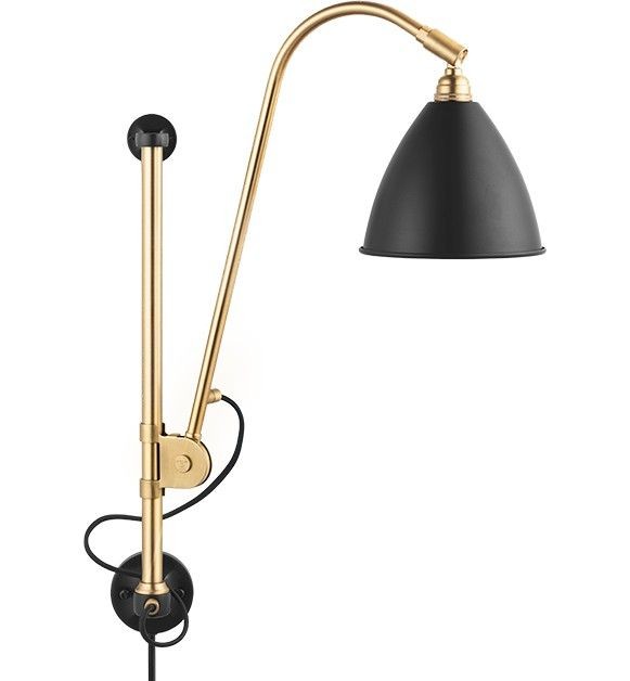 Gubi Bestlite BL5 Wall lamp -   Brass / Soft Black Semi Matt--4