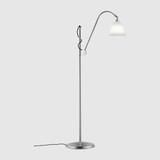 Gubi BL3 Floor Lamp - Diameter 21 - Bone China Shade - Chrome Base--9