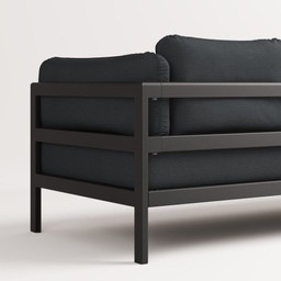 TIPTOE EASY SOFA 3 TO 4 SEATS - GRAPHITE BLACK - SLATE GREY--17