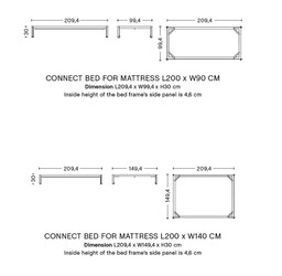 CONNECT BED-FOR BOX MATTRESS--23