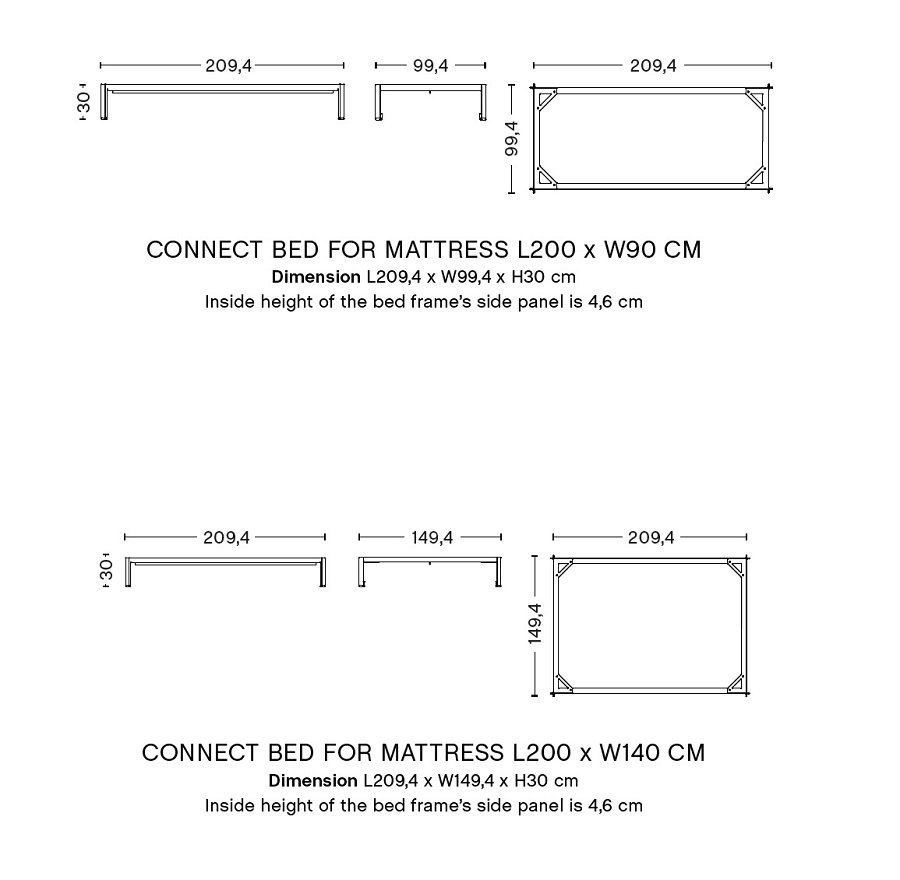 CONNECT BED-FOR BOX MATTRESS--23